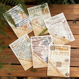 TEMU 18개 (6가지 독특한 스타일) 빈티지 원고 DIY 저널, 플래너 & 스크랩북 장식용 - 비닐 북페이지, 스크립트 레터링 & 커시브 타이틀 - 레트로 감성 플래너 & 다이어리 공예 소품