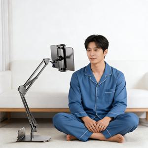TEMU 다각도 자유 조절 태블릿 스마트폰 거치대 내구성 데스크 침대 벽면 겸용 설치 공간 절약 침대용 핸드폰 스탠드 슬림소녀 SLIM GIRL