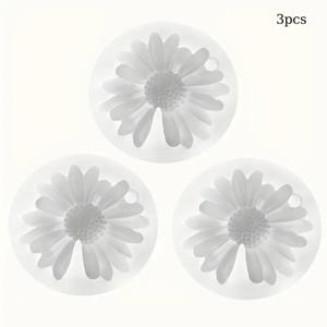 TEMU 3개 데이지 실리콘 양초 몰드 세트 | 3D 레진, 비누, 양초, 석고, 콘크리트 공예 몰드에 적합 - 수제 꽃 향기 선물, 장식, 아로마 장식품 및 홈 액센트