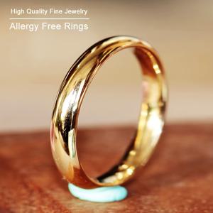 TEMU 1개 여성용 고급 18K 금도금 텅스텐 스틸 약혼/결혼반지, 고품질 매끄럽고 광택 있는 4mm 폭 밴드, 내부 및 외부 곡선 디자인, 커플 기념 선물 반지 패션 액세서리