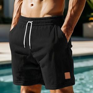 TEMU 남성 여름 캐주얼 조깅 반바지 패션 스포츠 코듀로이 반바지 남성용