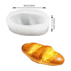 TEMU 1개 프렌치 바게트 빵 모양 캔들 몰드 - 재사용 가능한 실리콘 빵 몰드, DIY 캔들 만들기, 비누 성형, 점토 공예용 | 불규칙한 자유형, 쉬운 탈형, 핸드메이드 홈 데코