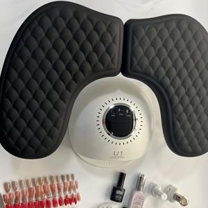 TEMU U자형 팔걸이 네일 아트 패드, 네일 초극세사 핸드레스트, 네일용 핸드 베개로 사용 가능, 분리형 네일 아트 액세서리 도구, 전문가용 네일 아트 베개 핸드레스트 브라켓, 살롱의 네일 기술자용