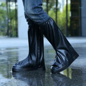 TEMU 남녀공용 빗길용 신발 커버, 방수 및 미끄럼 방지, 빗길 자전거 라이딩용 도톰하고 내마모성 높은 부츠용 커버