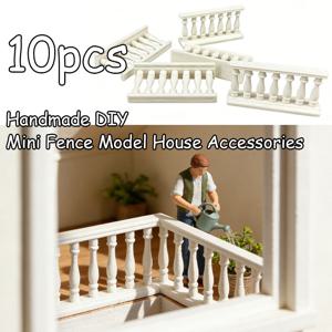 TEMU 10개 미니어처 세계 석조 액세서리 - 플라스틱 미니 펜스, 리얼리스틱 미니 벽 & 난간, DIY 디오라마, 인형의 집, 모델 제작, 미니어처 장면에 적합