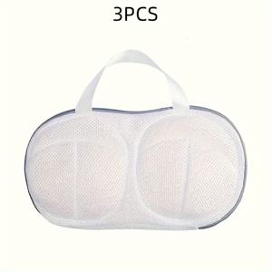 TEMU 2/3pcs 브라 세탁 가방 세탁, 대형 브라 세탁 가방 세탁기, 모든 컵에 적합한 비정형 브라 세탁 가방, 세탁하기 어려운 속옷 가방 (그레이, 블루), 세탁 가방