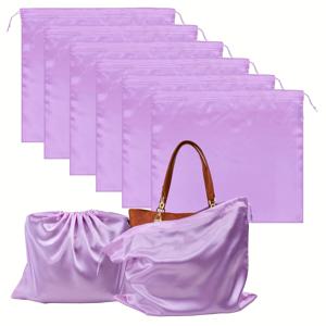 TEMU 춤 신발, 눈 가리개, 가발 보관용 고급 드로스트링 가방 6개 세트