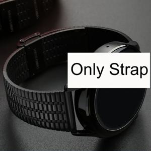 TEMU 20/22mm 스테인리스 스틸 워치 밴드, 더블 안전 클라스프 포함, 삼성 워치 765432, 화웨이 워치 Watch5/4/3/2 GT5/4/3/2, 샤오미 S4/S3/S2/S1Pro, 화미 시리즈 워치 호환, 7구슬 슬림 스트랩