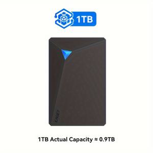 TEMU EAGET 외장 하드 디스크 드라이브, 2.5인치 대용량 기계식 하드 드라이브, USB 3.0 기계식 HDD, PC, Mac, PS5/4, Xbox용 플러그 앤 플레이, 게임, 파일, 비디오 및 음악용 데이터 저장, 250GB/320GB/500GB/1TB/4TB/5TB 용량