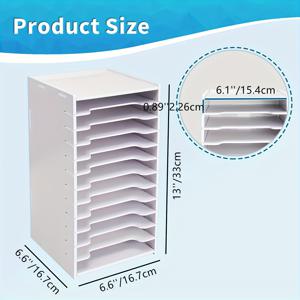 TEMU 12단 대/중/소형 스크랩북 종이 정리함/보관 선반/박스, 파일 정리함, 폴더, 데스크탑 스크랩북 종이 정리함, 홈 오피스 학교용, 휴일 선물, 스크랩북 보관함