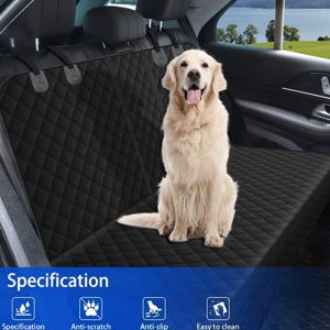 TEMU 자동차 반려동물 매트, 팔걸이 박스용 지퍼형 뒷좌석 쿠션, 강아지 자동차 매트, 자동차 시트 쿠션, 자동차 반려동물 가슴줄 미포함, 반려동물 외출용 겸용 야외 식탁 매트