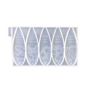 TEMU 서핑보드 레진 주형, 해양 생물 여름 테마 서프보드 키체인 에폭시 몰드, DIY 걸이 장식 실리콘 몰드