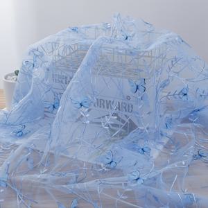 TEMU 1개 나비 잎 자수 메시 레이스 원단, 크기 51.18 x 17.72인치 (130 x 45cm), 재봉 파티 및 웨딩 드레스, 공예 프로젝트, 수제품, 인형 의류에 적합, 패치워크 공예용 재단