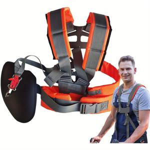 TEMU 트리머용 더블 숄더 하네스, 다양한 브러시커터에 적합한 조절 가능한 나일론 벨트 특징