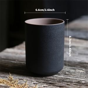 TEMU 일본 세라믹 커피 머그컵 - 그라데이션 옴브레 디자인, 보온 보냉 재사용 가능 대형 컵, 핸드워시 전용, 가정 및 식당 사용에 적합