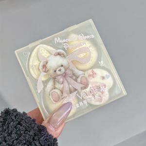 TEMU ART V 큐트 월드 파우더 퍼프 키트 5개입, 파운데이션 메이크업, 컨실러, 파우더 블러셔, 허니 파우더 메이크업용, 데일리 및 특별한 날에 적합, 완벽한 메이크업 도구, 미니 파우더 퍼프, 엄지 파우더 퍼프