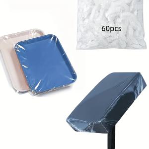 TEMU 일회용 타투 팔받이 커버 60개입 - 타투 스튜디오를 위해 설계된 살롱 트레이용 탄성 보호대, 타투 머신 및 도구를 위한 내구성이 뛰어나고 위생적인 표면 제공