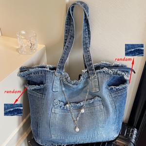 TEMU 새로운 여성 패션 솔리드 컬러 다용도 숄더백 펜던트 태슬 포함, 대용량 트렌디 멀티포켓 멀티컴파트먼트 토트백, 여행 백팩 또는 워크백에 적합한 클래식 스퀘어 백 스타일, 다기능 소형 핸드백, 폰 파우치 및 코인 퍼스, 쇼핑 및 식사에 적합, 가족 선물, 친구 선물