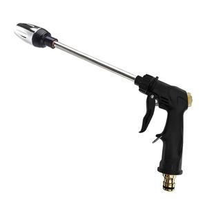 TEMU 휴대용 고압 호스 스프레이 건 1개, 폼팟 포함 긴 손잡이 스프레이 건, 조절식 굵은 봉 스프레이, 세차 및 반려동물 청소용 다기능 정원 호스 노즐, 조절식 분사 모드 | 내구성 있는 플라스틱 구조