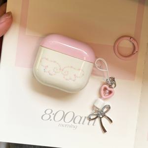 TEMU 핑크 커버 컬러풀 별 날개 + 펜던트 이어폰 케이스, Apple Pro 2 케이스 / Pro 케이스 / 4 케이스 / 3 케이스 / 2 케이스와 호환 / 패셔너블한 여성용 이어폰 케이스 / 이어폰 케이스