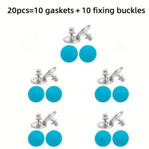 TEMU 12/20개입 모던 헤비 듀티 메탈 자석 커튼 홀드백 - 간편 설치 벽걸이형 자석 타이백, 샤워 커튼용, 스티칭 클로저, 벽 및 문 타이, 커튼 클립 (6개 버클 + 6개 개스/10개 버클 + 10개 개스)