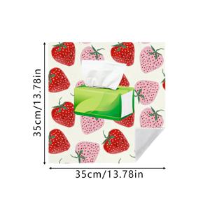 TEMU 1개 HUAJI 대형 멀티펑셔널 매직 테이프 고양이 침대 & 여행용 랩, 귀여운 딸기 프린트 세탁 가능 내구성 펫 침대, 스크래치 커버, 세탁 가능 태블릿/컴퓨터 케이스, 새끼고양이 & 여행용