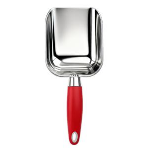 TEMU 고양이 화장토양 삽, 스테인리스 스틸 미세 구멍 고양이 삽, 두부형 화장토양 삽, 대형 1개 청소 도구