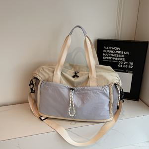 TEMU Tripsaga 확장형 여행용 더플백 - 대용량, 건습분리, 멀티 컬러 옵션(베이지, 블랙, 블루, 그레이) - 출장, 주말 캠핑, 스포츠에 이상적, 스포츠 용품 가방|스타일리시한 여행 가방|튼튼한 핸들백, 여행용 수하물