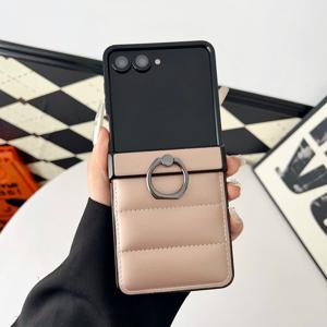 TEMU 패션 다운 자켓 링 버클 휴대폰 케이스, 삼성 아이폰용, 아이폰 Z 플립 7/6/5용