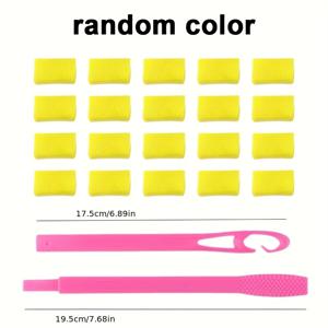 TEMU 20개 QQ 컬스 핫리스 웨이브 컬링 아이롱 도구, 사용하기 쉬움, 스타일링에 적합, 남녀 공용 헤어 스타일링 도구, 긴 머리 컬링 - 자연스러운 스타일, 푹신한 웨이브, 볼륨 있는 텍스처