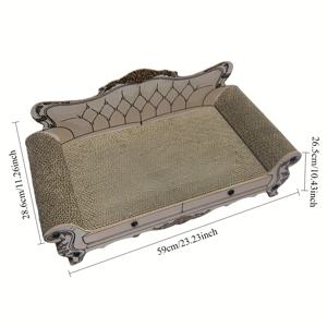 TEMU 왕비 의자 스타일 고양이 스크래칭 보드, 빈티지 유럽 스타일 소파 고양이 침대, 직립형 발톱 연마기