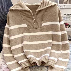 TEMU 여성용 스웨터, 봄/가을 여성 의류, 두꺼운 안감, 새로운 스타일 지퍼 베이스 레이어 셔츠, 숏 스타일, 아이템