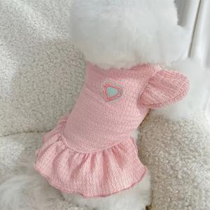 TEMU 반려견 및 고양이용 스위트하트 공주 드레스, 봄, 여름, 가을 착용에 적합, 테디, 비숑, 포메라니안과 같은 소형견에 이상적. 반려동물 강아지와 아기 고양이를 위한 캐주얼 드레스업 옷