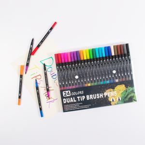 TEMU 12/24 듀얼 팁 아트 마커 세트, 더블 헤드 마커 펜, 휴대가 편리한 그립, 수제 디자인, 만화 및 스케치에 적합, 미술 용품, 완벽한 크리스마스 및 생일 선물, 휴대용 디자인, 내구성 있는 팁, 창의적인 전문가