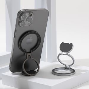 TEMU 2배자력 맥세이프 자석 그립톡 홀더 핑거링 양면자석 헬스장 냉장고 자석