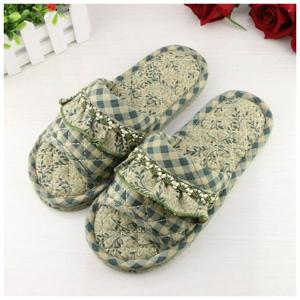 TEMU [] 3중 쿠션 레이스 프릴 실내화 푹신한 층간소음방지 미끄럼 층간소음방지 거실화 면슬리퍼