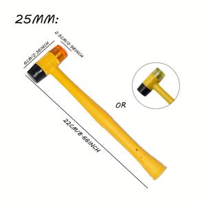 TEMU 고무망치 다기능망치 목재고정망치 분리형 미니목공망치 주얼리, 가죽공예, 목공, 캠핑용