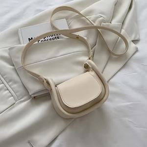 TEMU 미니 크로스백 1개 여성용 패션 디자인 단색 작은 립스틱 가방 트렌드 정교한 메신저 토트 핸드백