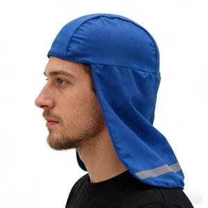 TEMU 봄, 여름 야외 스포츠용 속건성 헤드스카프 모자. 땀 흡수 및 반사 숄 디자인 특징. 건설 현장 목 보호, 햇빛 차단, 귀 덮기, 낚시 및 해적 활동에 적합.