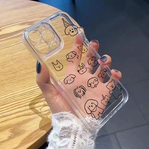 TEMU 휴대폰 케이스 - 삼성 갤럭시 S26 25 24 23 22 Utra PLUS Pro Edge FE A57 56 55 54 53 52 51 50 37 36 35 34 26 25 24 23 22 16 151413 07 06 05 03 02 S에 적합, Ins 스타일 디자인의 간편한 라인 디자인, 귀여운 한국 스타일