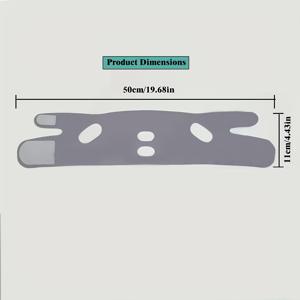 TEMU 가족 전체를 위한 그레이 V자형 턱 스트랩 및 코골이 방지 밴드, 코골이 방지, 얼굴 리프팅 및 탄력 강화, ืม주 주름, 얼굴 조각용, 달리기, 줄넘기, 얼굴용. 통기성 소재와 심리스 디자인, 휴식 및 수면에 적합, TV 시청, 운동 또는 놀이에 이상적. 편안한 착용감의 수면 햇빛가리개용 릴랙싱 썬바이저 | 고양이 귀 디자인