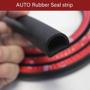 TEMU 차량 및 트럭 도어용 8m D형 고무 씰 스트립 - 단열, 방수, 트렁크 및 후드에 적합