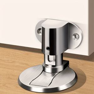 TEMU 1pc Adjustable Door Stopper, -collision Invisible Magnetic Suction Devi, Strong Door Stopper That Does Not Require Drilling, Suitable for Home Use