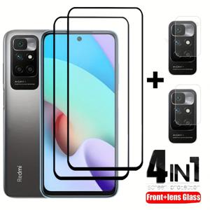 TEMU Xiaomi Redmi Note 10S, 11S, 12S, 10, 11, 12 Pro Plus, 4G, 5G, 10C, 12C, 13C, Mi 13T, Poco X3 NFC, X4, X5 Pro, M5S용 풀 커버 HD 강화 유리 액정 보호 필름 (카메라 렌즈 보호 필름 포함)
