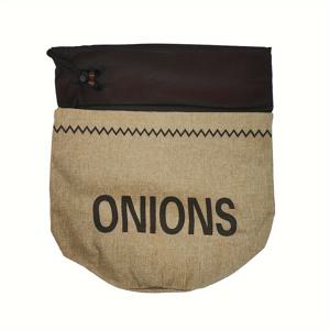 TEMU 다용도 황마 끈끈이 주머니 - 내구성 강한 갈색 직사각형 재질, 다양한 사이즈의 야채 및 빵 보관 가방, 재사용 가능한 농산물 정리백