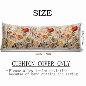 TEMU 선셋 레드 플라워 베개커버, 20