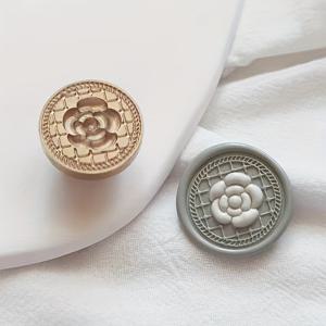 TEMU 4잎 클로버, 동백, 장미, 복숭아 가지, 연꽃, 수국, 장미 꽃, 블루베리 가지, 튤립이 특징인 왁스 씰 스탬프 헤드. 수제 봉투 초대장 씰 스탬프 헤드, 단일 구리 스탬프 헤드로 판매되며 왁스 포함되어 있지 않습니다.