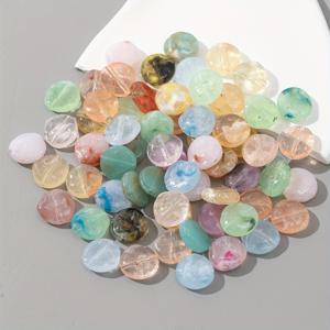 TEMU 세련된 혼합 색상 아크릴 원형 비즈 30개입 - 창의적인 주얼리 제작, 공예 및 팔찌 디자인에 적합 - 수제 추가 및 패션 프로젝트 비즈 & 비즈 모음에 이상적