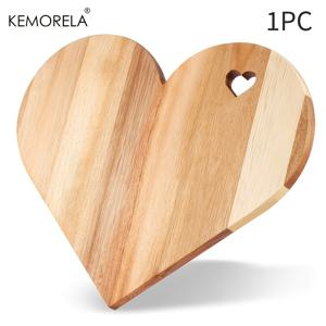 TEMU 케모렐라 하트 모양 나무 도마 1/2개 세트 - 그녀를 위한 발렌타인데이 선물, 음식용 안전한 빵 및 치즈 플래터와 하트 컷아웃, 크리스마스, 추수감사절, 부활절을 위한 다목적 주방 장식 | 매력적인 주방 용품 | 목재 보드