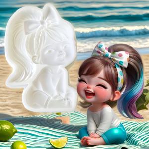 TEMU 1개 CoooBely 행복한 소녀 실리콘 베이킹 몰드 - 초콜릿, 퐁당, 구미, 비누 및 양초용 웃는 소녀 모양 - 내구성 있고 재사용 가능하며 쉽게 청소할 수 있으며 휴일 및 창의적인 베이킹에 완벽함, 다재다능한 실리콘 몰드 | 상세 인상 | 유연한 실리콘, 초콜릿 실리콘 몰드